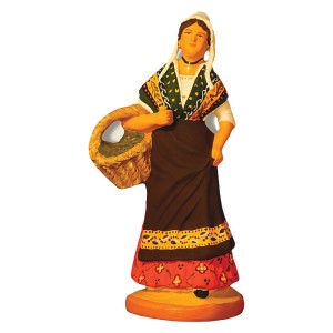 image: Provençal lady carrying olives