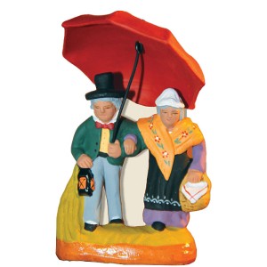 image: Couple au parapluie