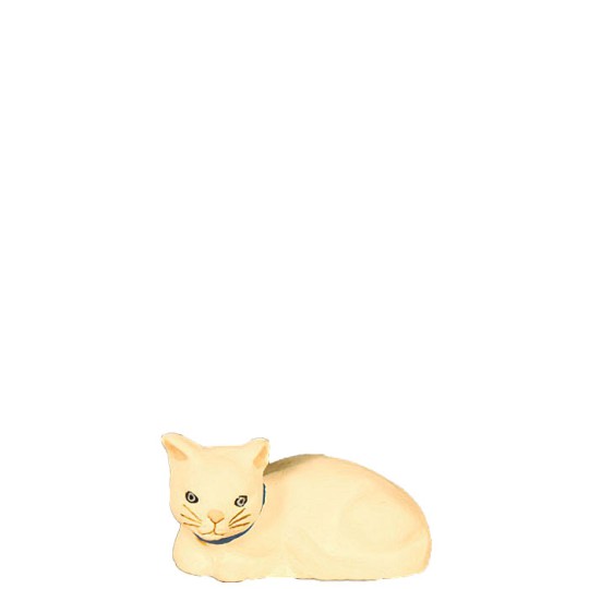 image: Cat lying down (white)