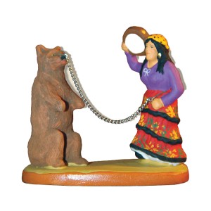 image: Gypsy woman with a bear