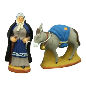 image: Adeline Aunt and her donkey