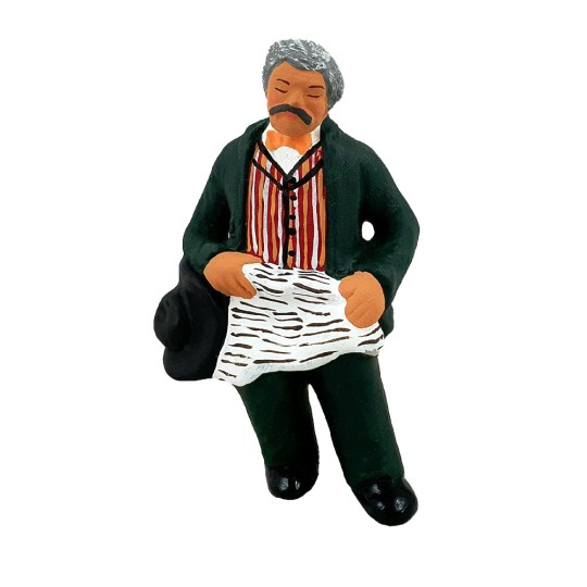 Grand-father asleep - Figurine to be sitted