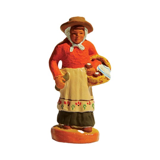 image: Saleswoman of farmer's cheese