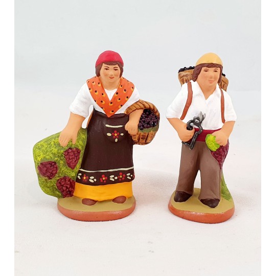 image: vendangeurs couple 6 cm