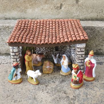 Stable Nativity set 6 cm