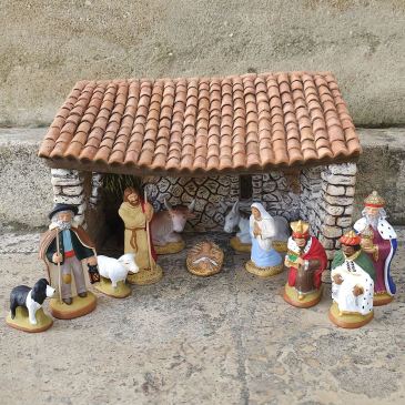 Stable Nativity set 6 cm