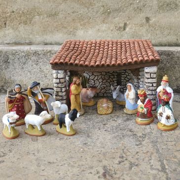 Stable Nativity set 6 cm