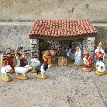 Stable Nativity set 6 cm