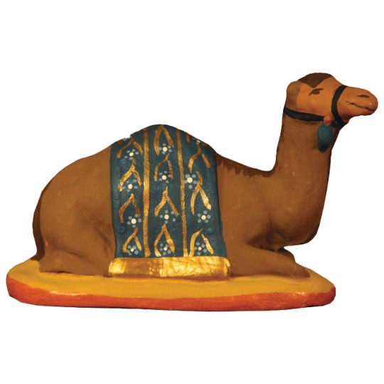 image: Dromedary lying down, blue