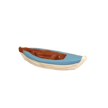 Fishing boat (all clay) blue