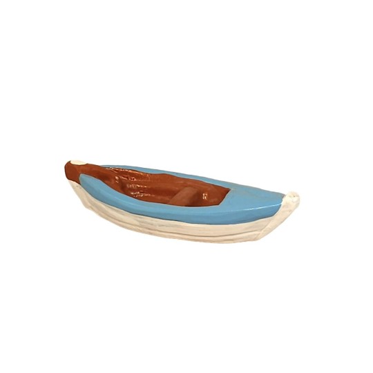 image: Fishing boat (all clay) blue