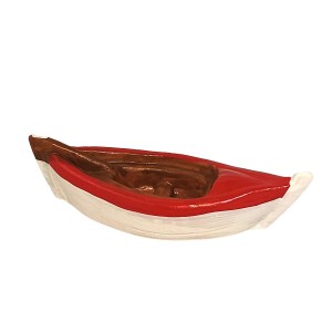 image: Barque du pêcheur (argile) rouge