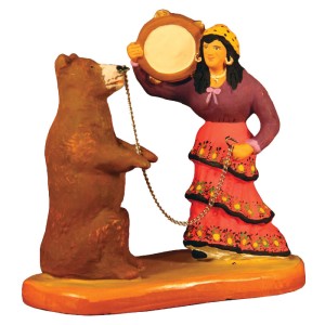 image: Gypsy woman with a bear