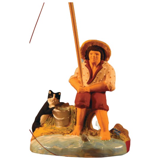 image: Fisherman and his cat