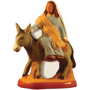 image: Blessed Virgin on donkey going to Bethléhem