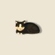 image: Cat lying down (black)